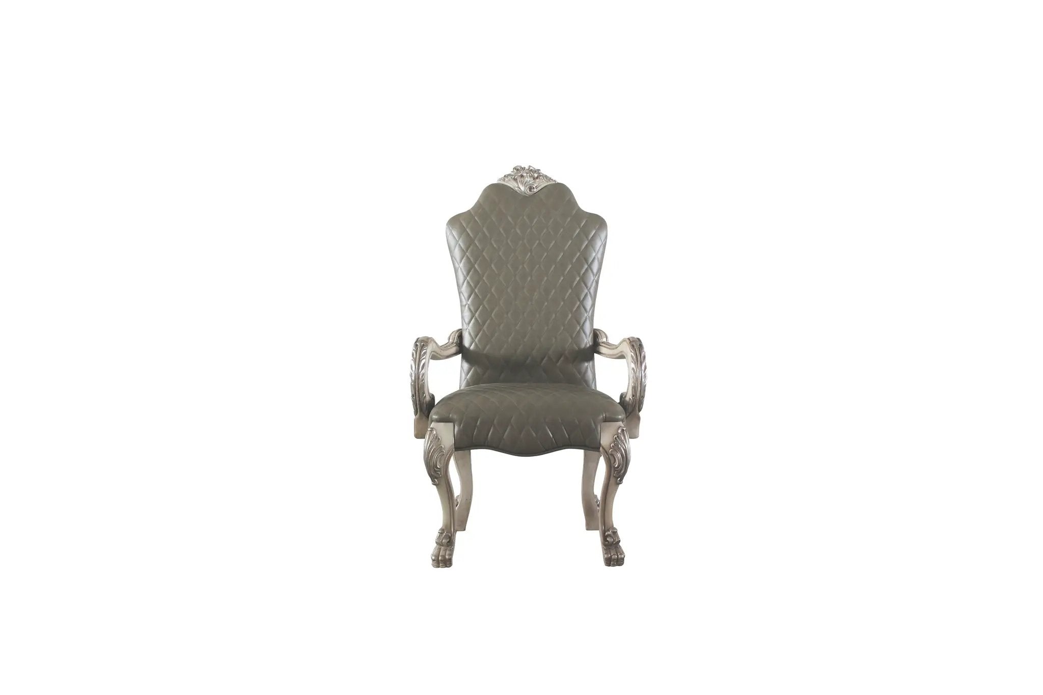 Dresden Synthetic Leather & Vintage Bone Dining Chair by HouseOfZazla