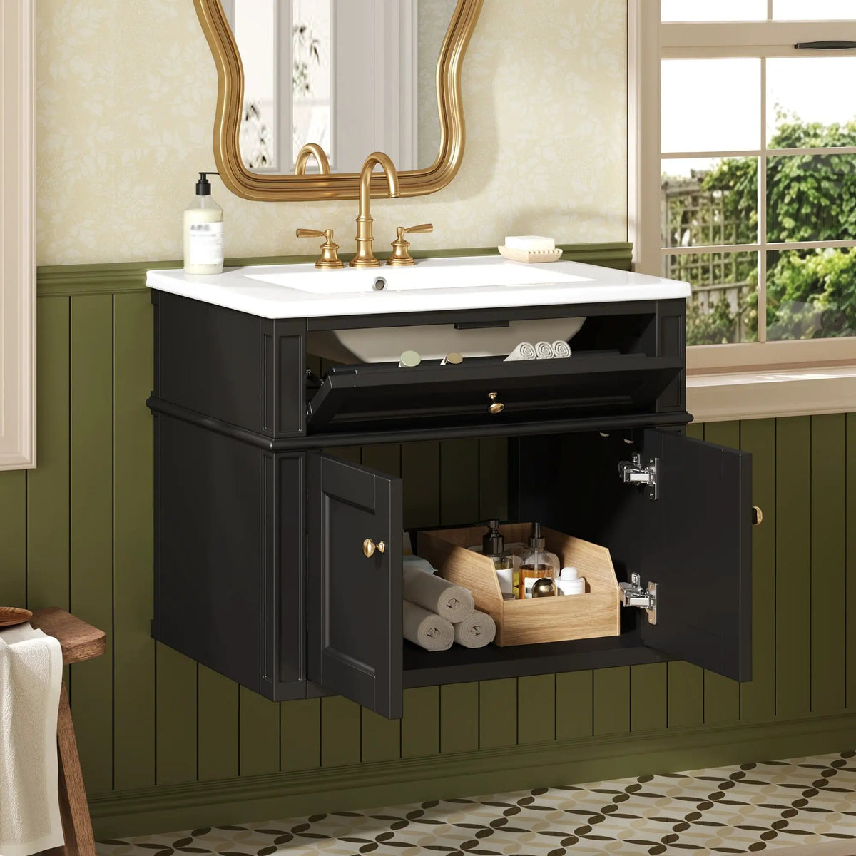 24" Wall Mounted Modern Bathroom Vanity by HouseOfZazla