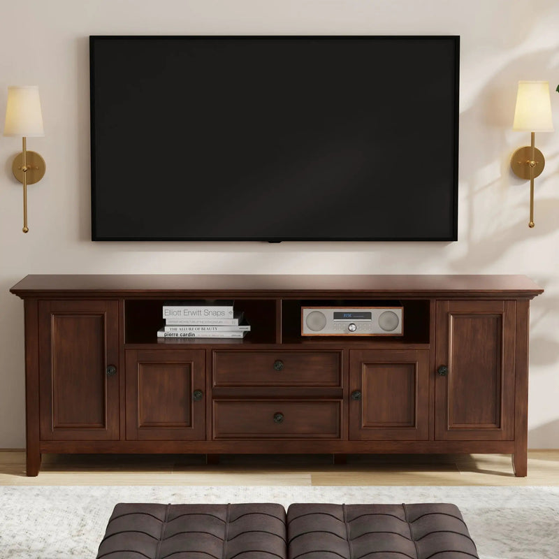 Amherst - TV Stand For TVs Up To 80" - Brown by HouseOfZazla