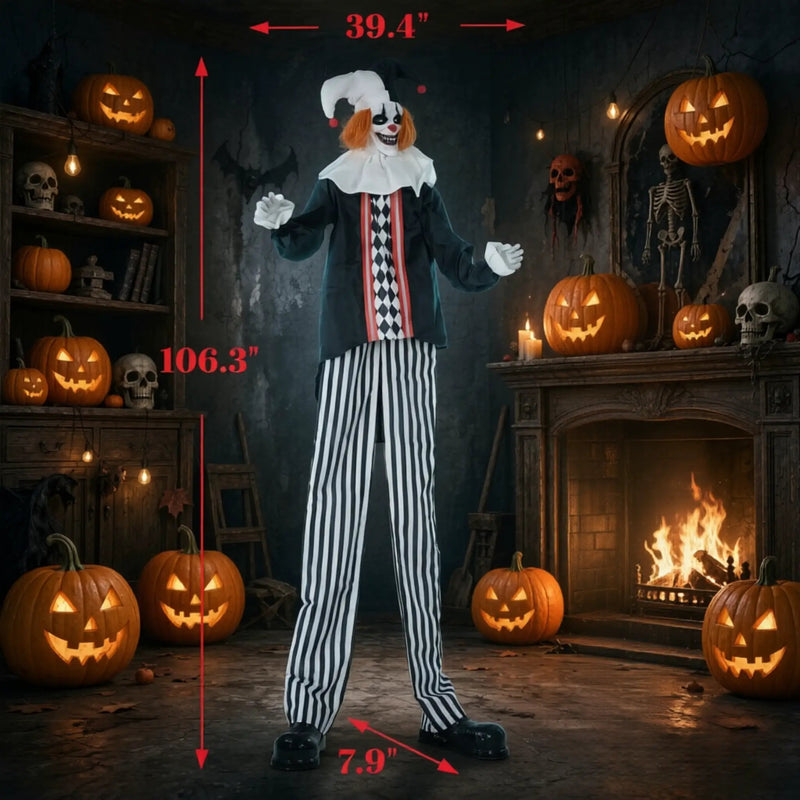 Frightening Giant Clown Prop with Realistic Facial Expressions by HouseOfZazla