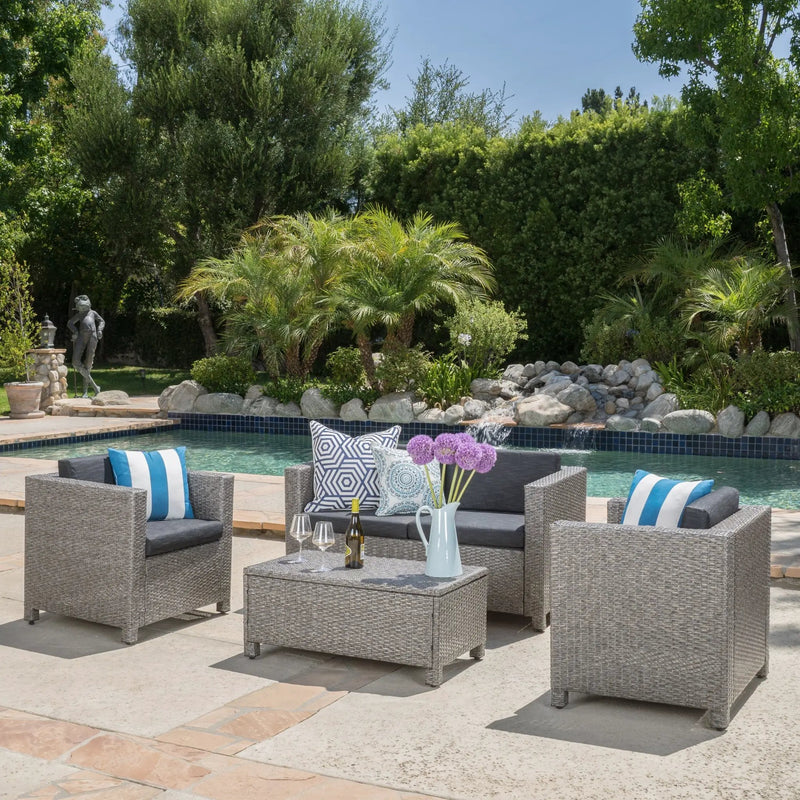 Puerta 4-Piece Outdoor Furniture Set by HouseOfZazla