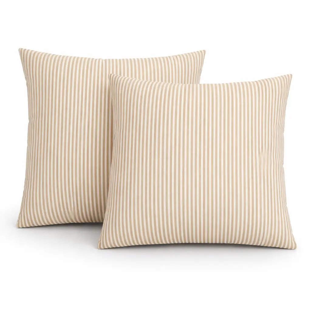 2 Pack Outdoor Throw Pillows, Waterproof & Fade-Resistant Patio Cushions (18x18) by HouseOfZazla