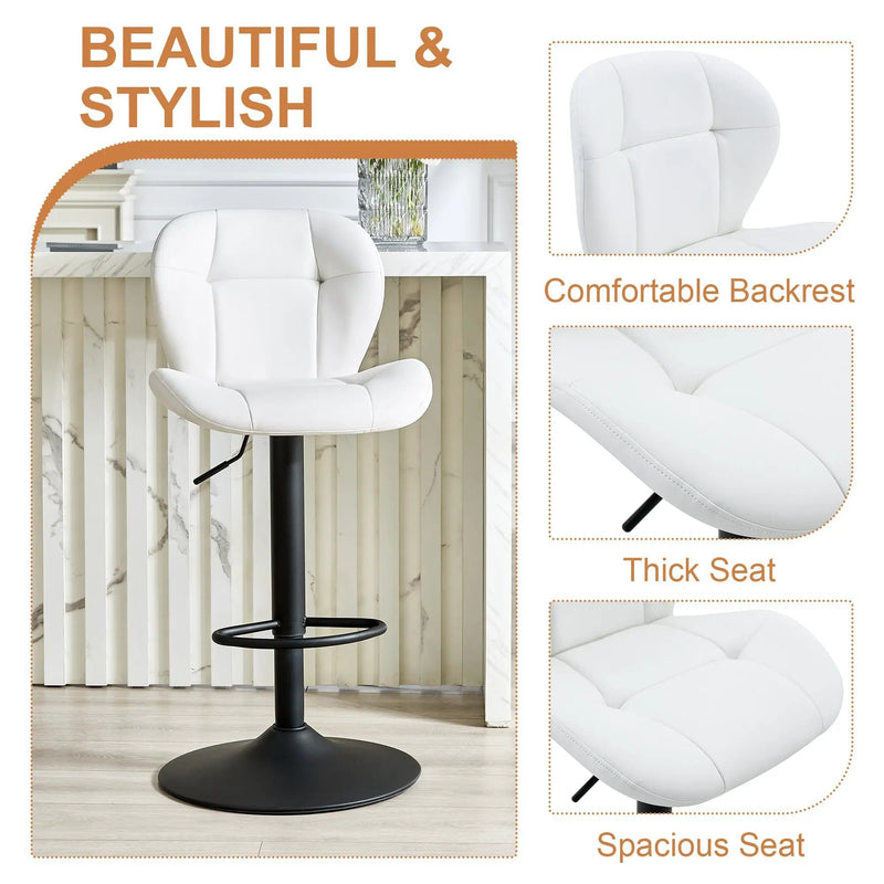 Set of 2 Height Adjustable Bar Stools by HouseOfZazla