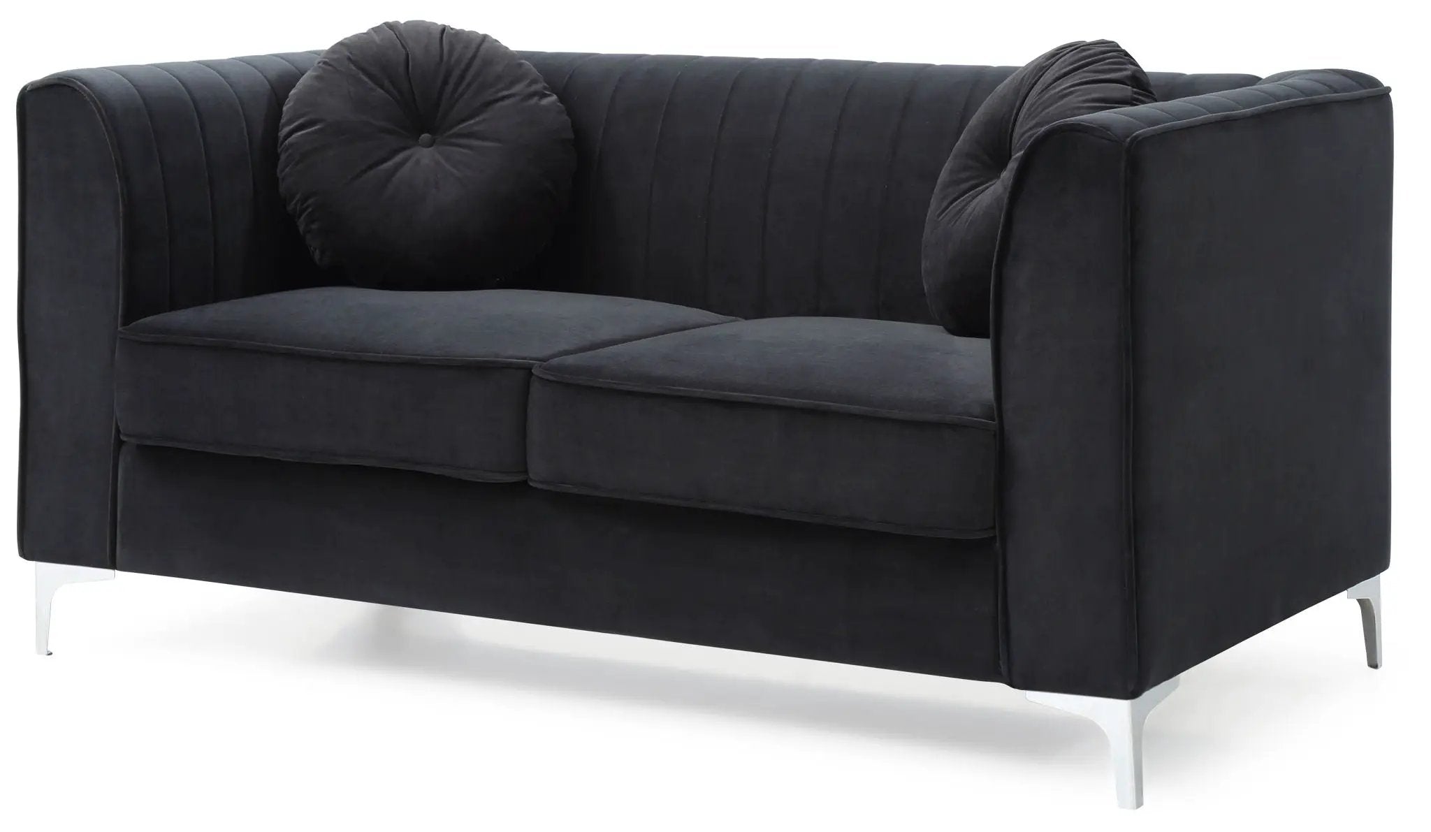 Glam Styled Micro Suede Loveseat by HouseOfZazla