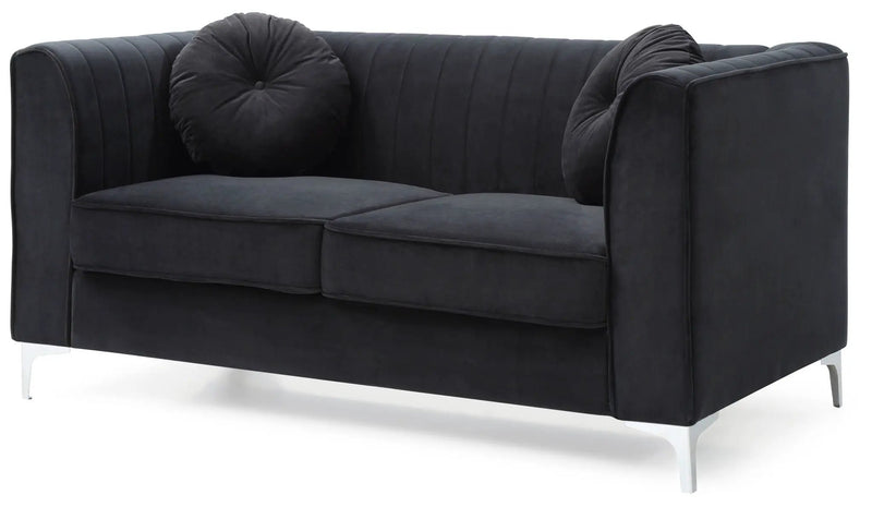 Glam Styled Micro Suede Loveseat by HouseOfZazla