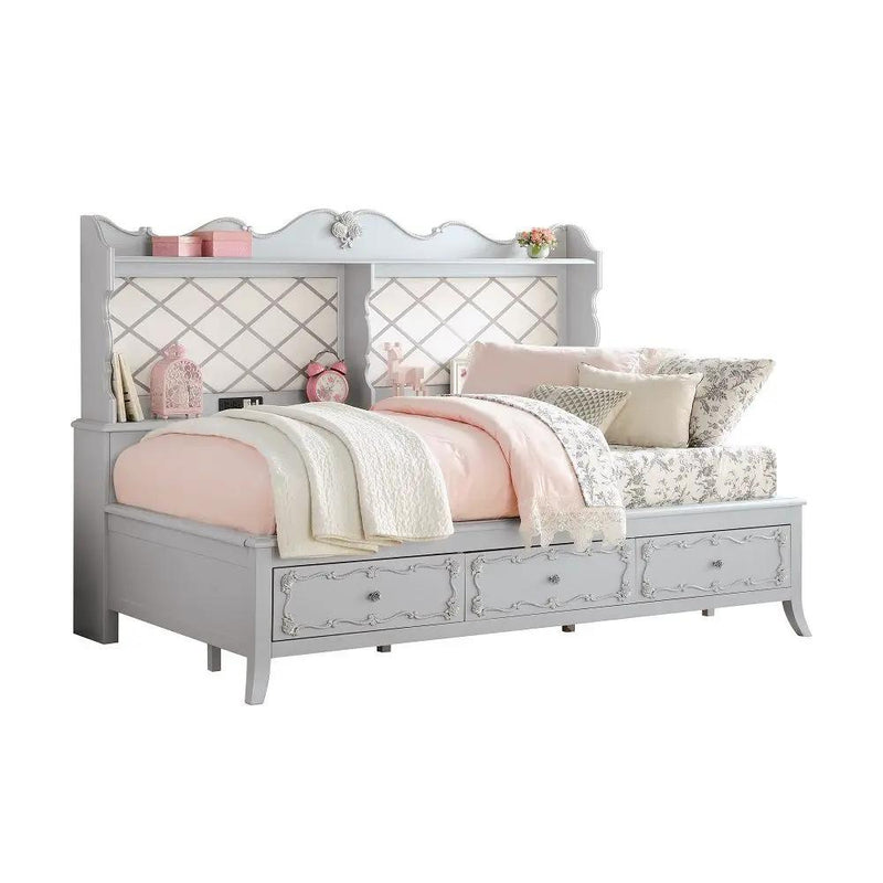Edalene - Twin Daybed With USB & Storage - Gray by Unique Piece Furniture