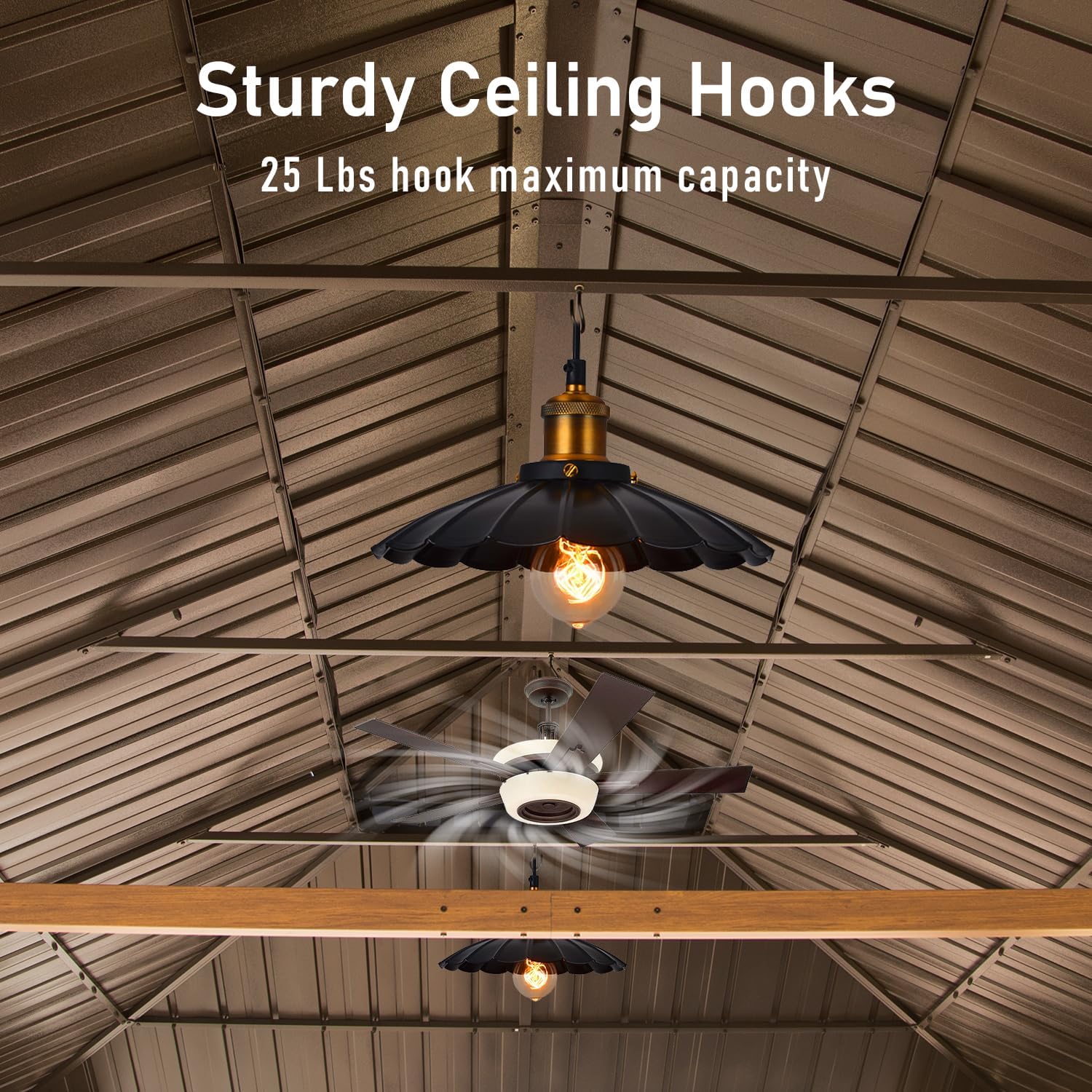 14x24FT Hardtop Gazebo With Galvanized Steel Double Roof by HouseOfZazla