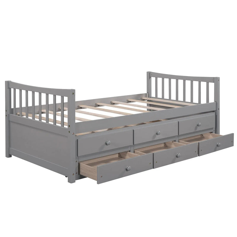 Twin Size Daybed With Trundle And Drawers by Unique Piece Furniture