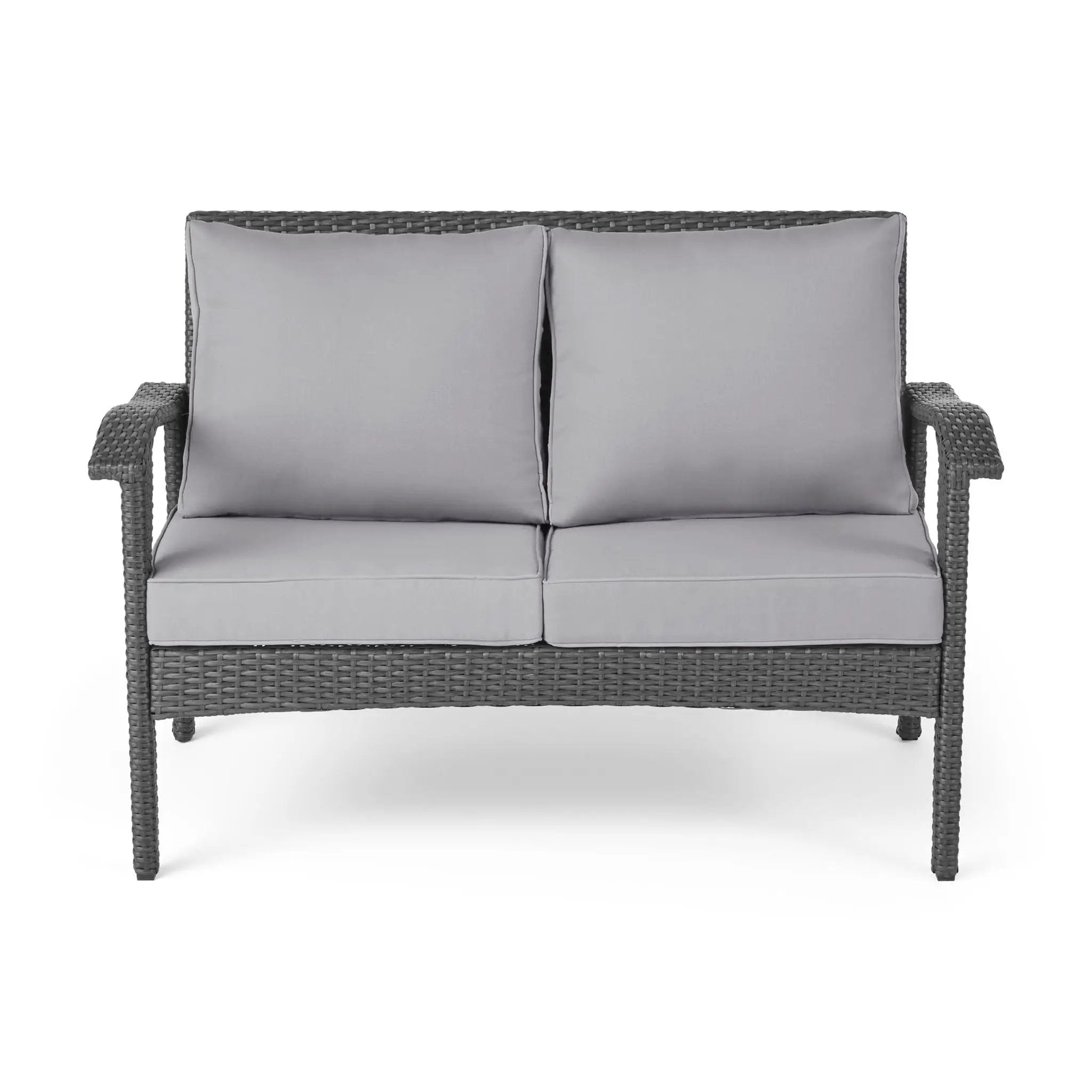 Honolulu Loveseat - Gray / Silver by HouseOfZazla