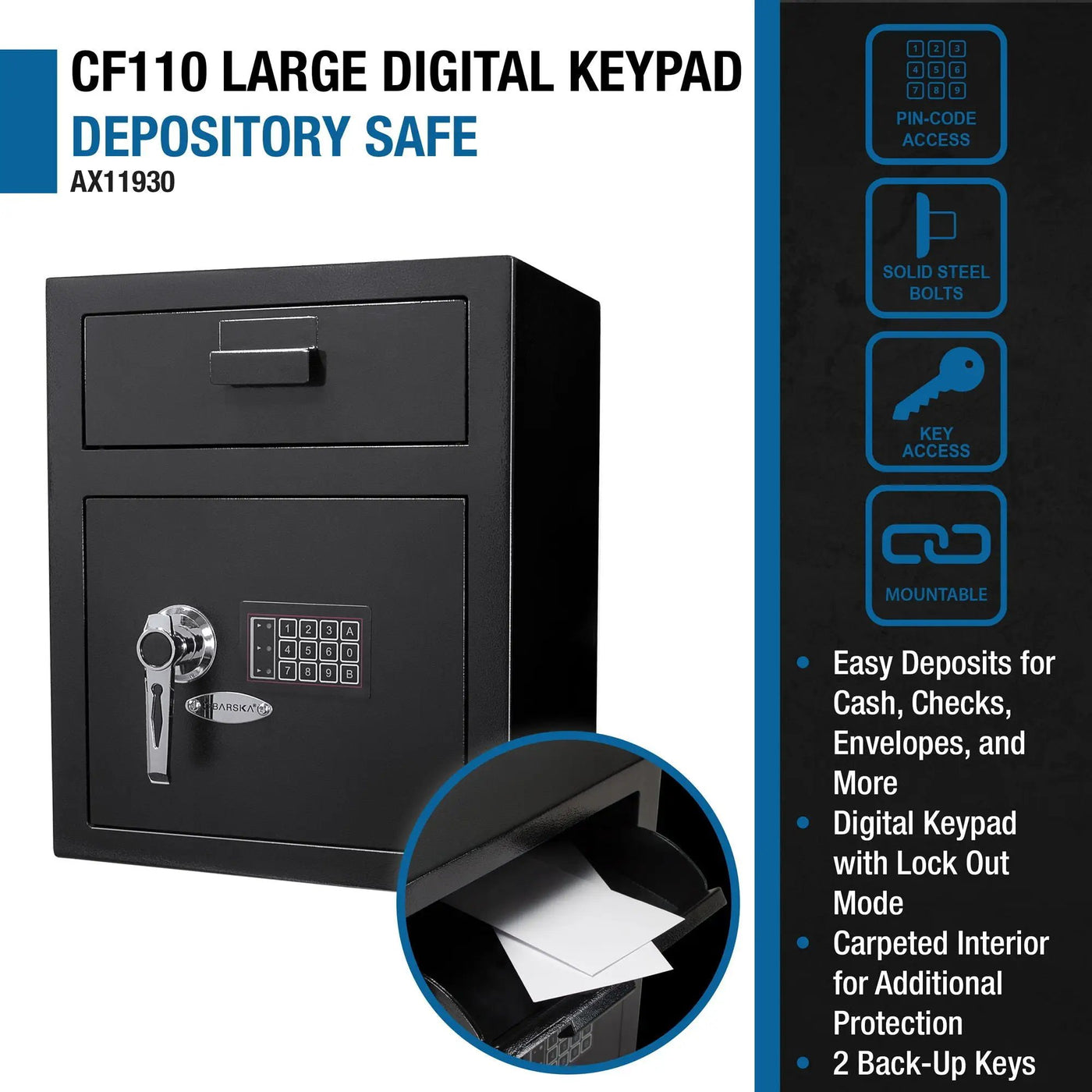 Durable Keypad Depository Safe by HouseOfZazla
