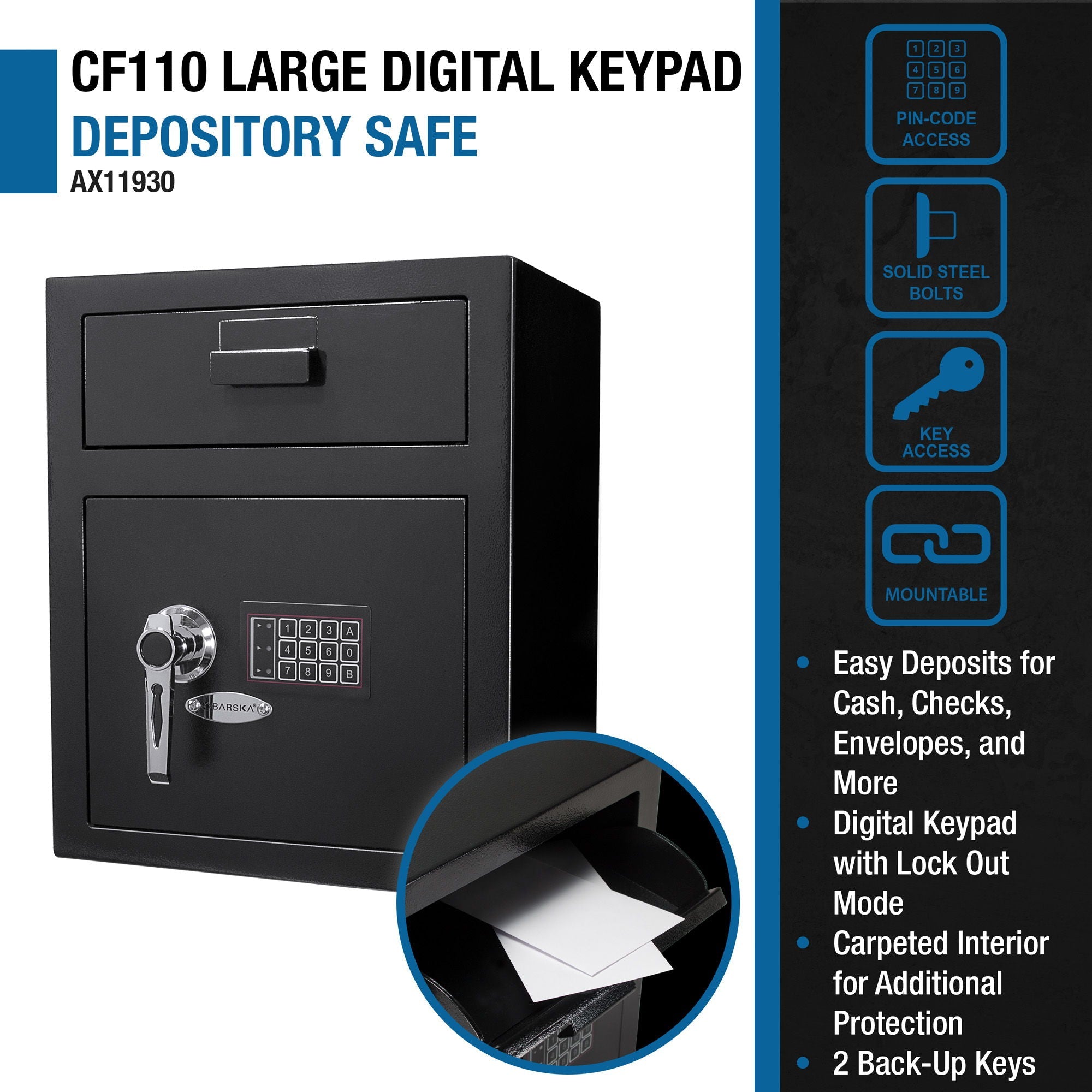 Durable Keypad Depository Safe by HouseOfZazla