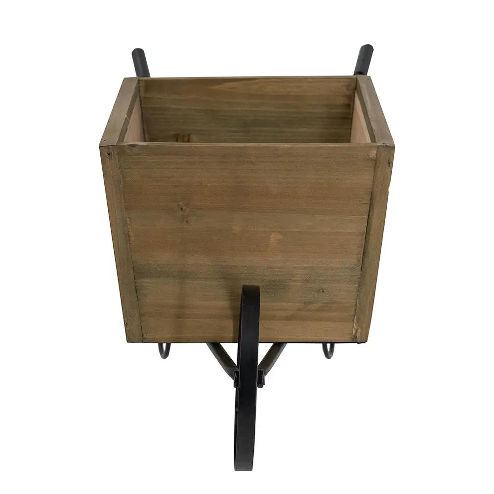 Farmhouse Wheelbarrow Planter with Flower Market Sign by HouseOfZazla