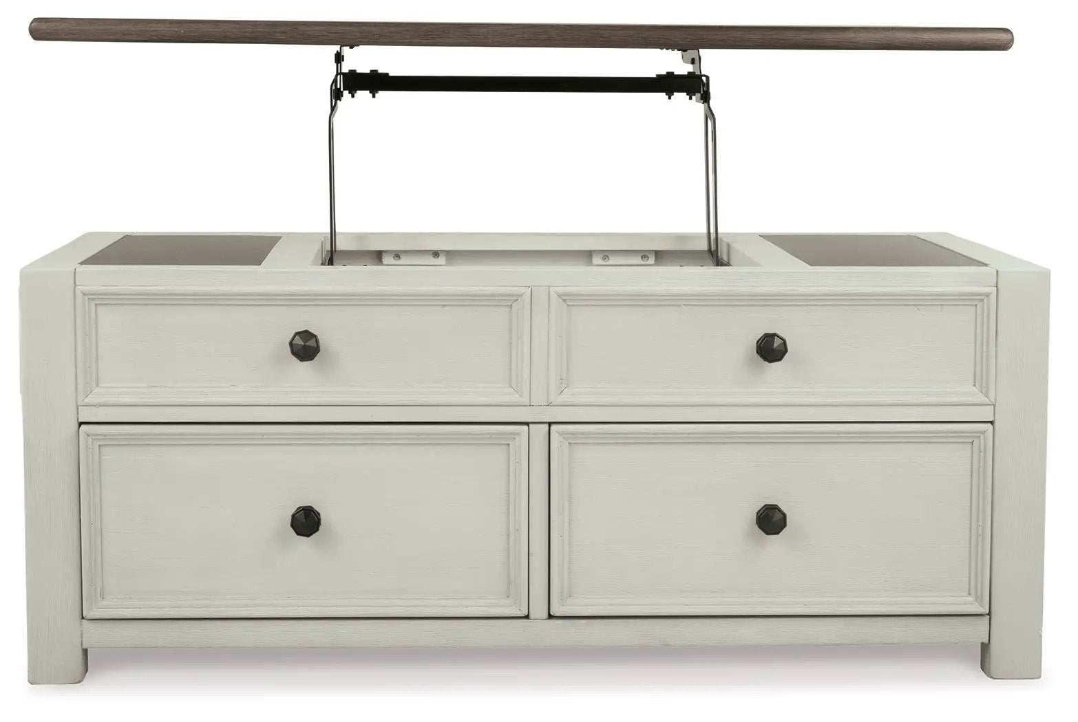 Bolanburg - Lift Top Cocktail Table - White / Brown / Beige by Unique Piece Furniture