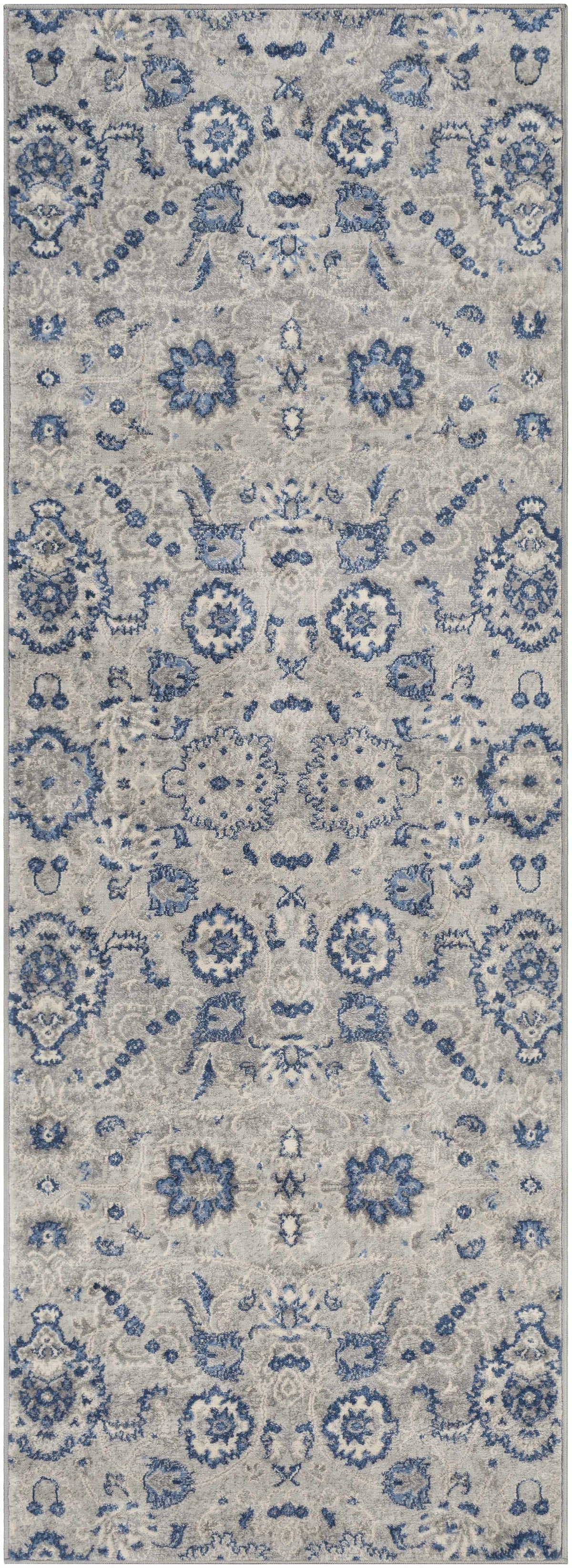 Adairsville Blue Floral Area Carpet - Clearance, photo 3 of 11