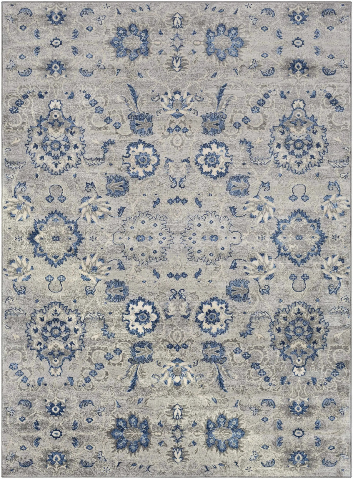 Adairsville Blue Floral Area Carpet - Clearance, photo 11 of 11