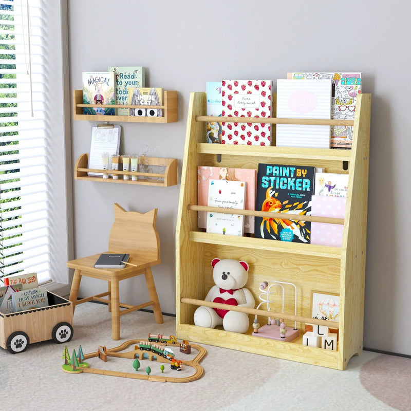 3 Tier Book Shelf, Compact Storage For Bedrooms by Unique Piece Furniture