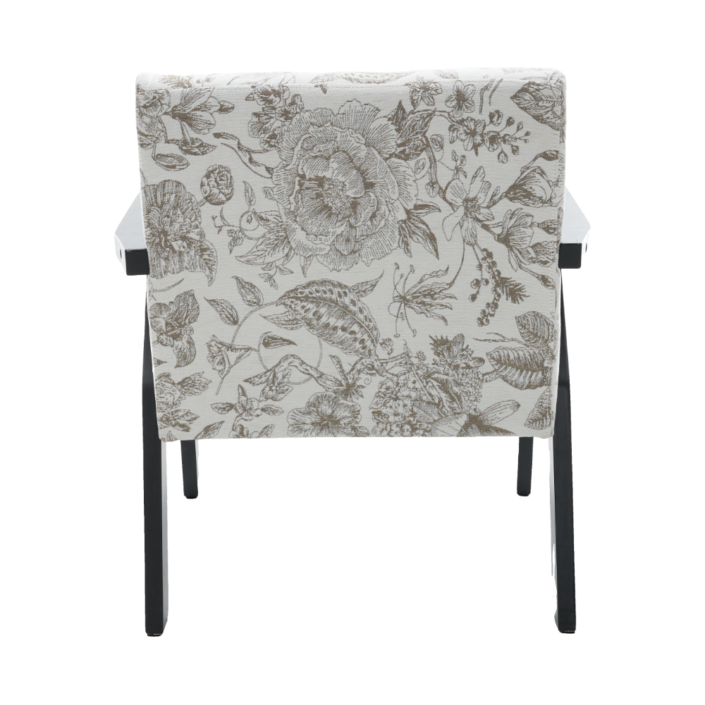 Mid-Century Modern Lounge Armchair - Seat Cushion (Beige + Grey) by HouseOfZazla