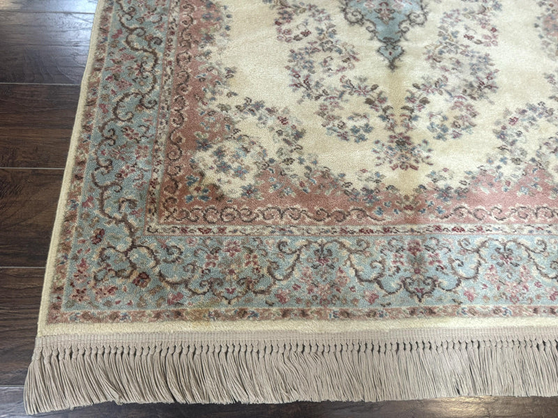 Karastan Rug 4x6, Pastel Ivory Kirman Rug #784, Wool Karastan Carpet, Original 700 Series, Vintage Karastan Area Rug, Discontinued by Jewel Rugs