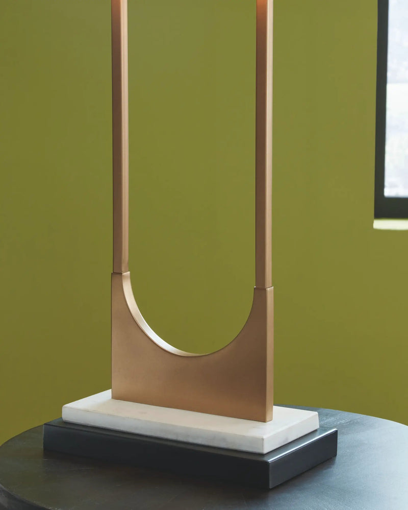 Malana - Metal Table Lamp - Brass Finish by Unique Piece Furniture