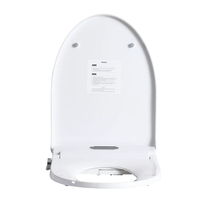 Smart Bidet Toilet Seat With Side Knob Adjustable Heated Seat With Water Temperature And Pressure Adjustment Portable Bidet - White by HouseOfZazla