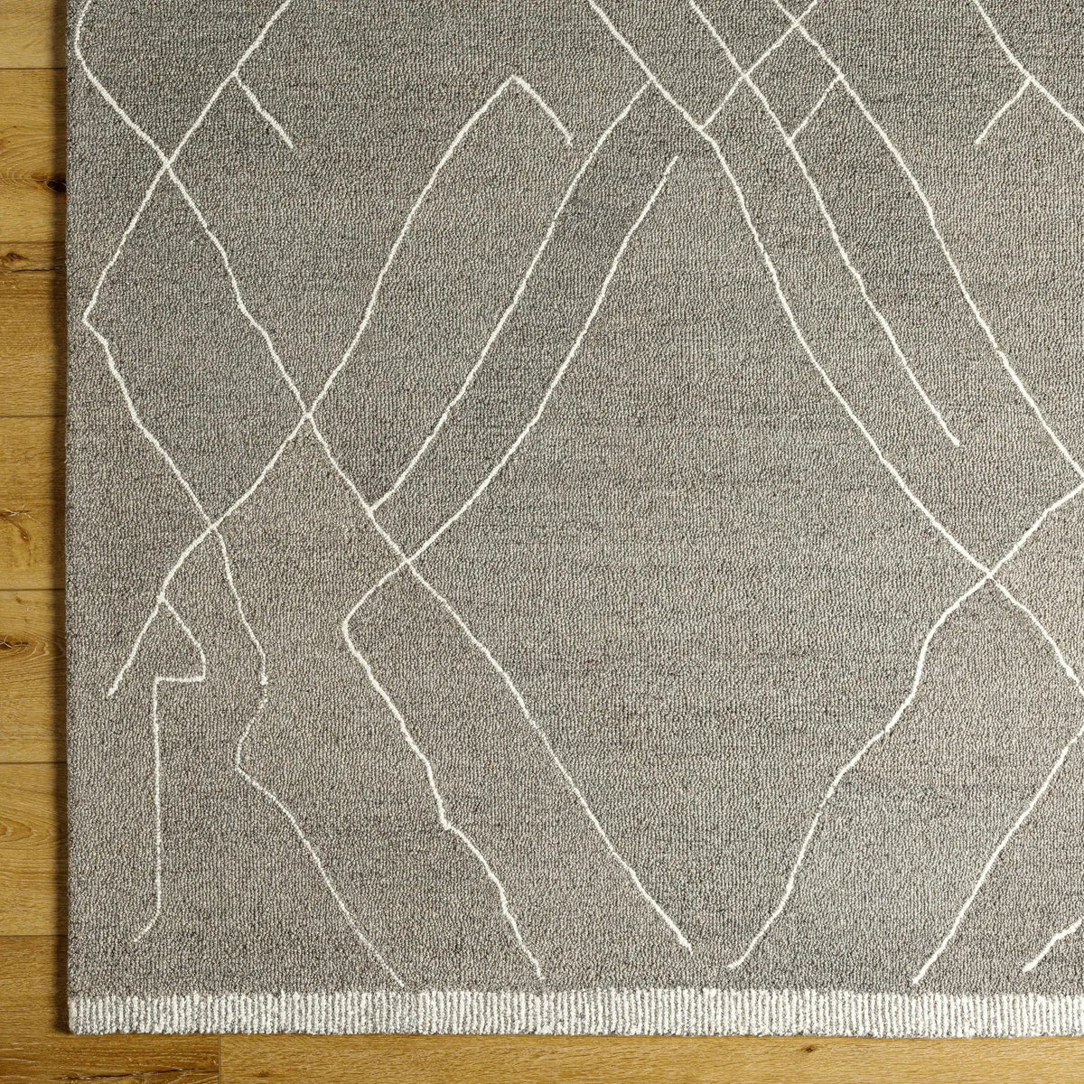 Arsenal Trout Valley Gray Wool Rug, photo 5 of 6