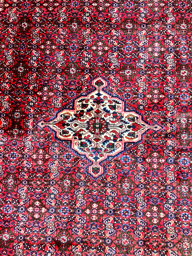 Large Persian Tribal Rug 11x17, Palace Sized Wool Handmade Vintage Carpet, Oversized Hand Knotted Rug, Red, Hamadan Dargazin Rug by Jewel Rugs