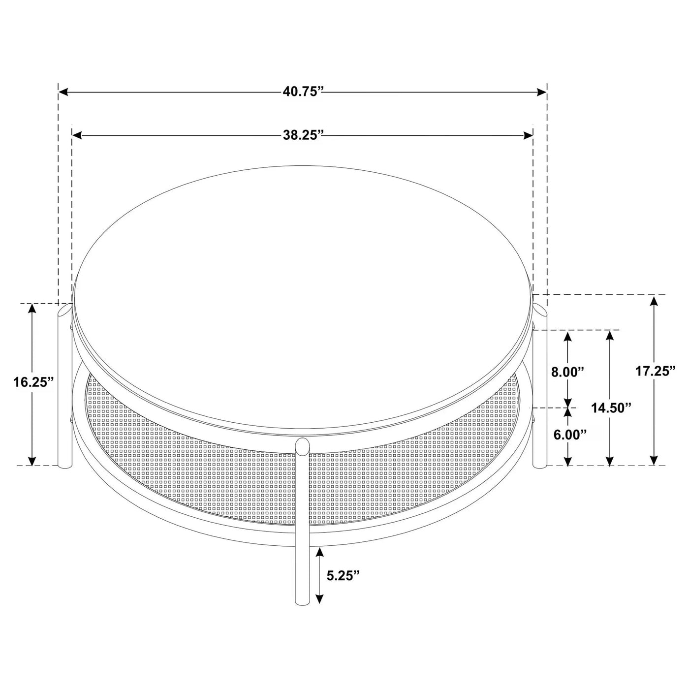 Benson - Round Coffee And End Table Set by HouseOfZazla