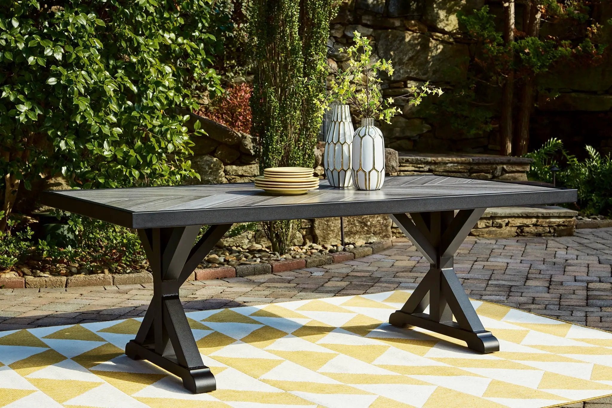 Beachcroft - Rect Dining Table W/Umb Opt by Unique Piece Furniture