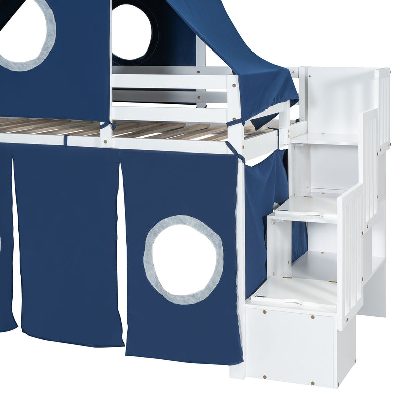 Loft Bed With Tent And Tower