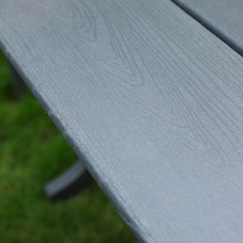 HDPE Patio Dining Family Table with Umbrella Hole by HouseOfZazla