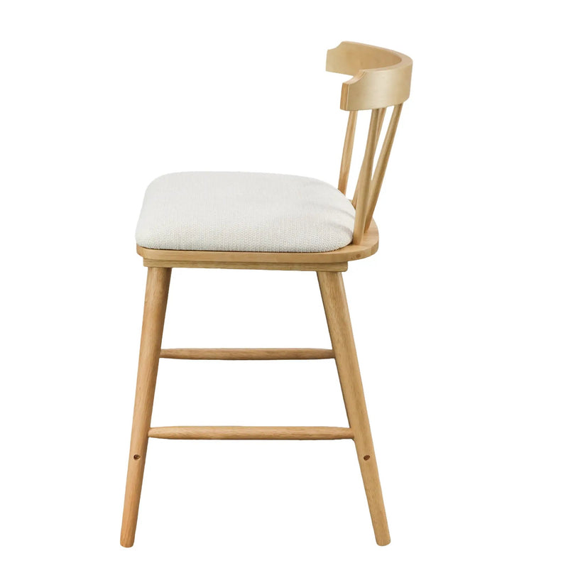 Olivia Indoor Wooden Upholstered Counter Stool by HouseOfZazla
