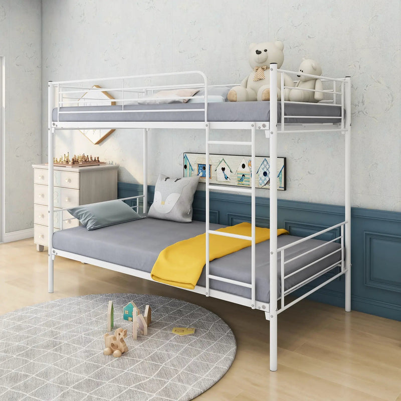 Space Saving Bunk Bed With Metal Frame And Ladder by Unique Piece Furniture