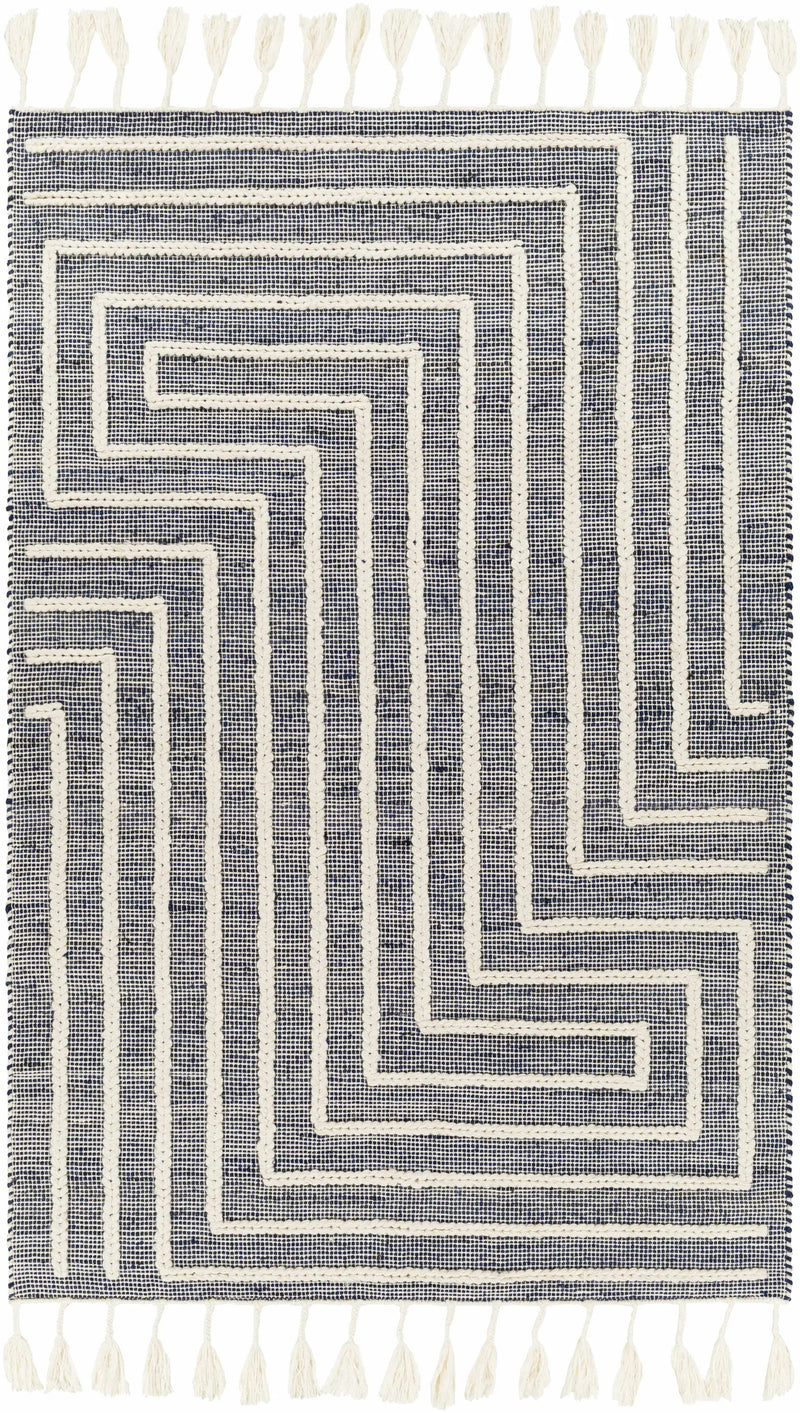 Aditya Tasseled Jute&Wool Carpet - Clearance by Boutique Rugs