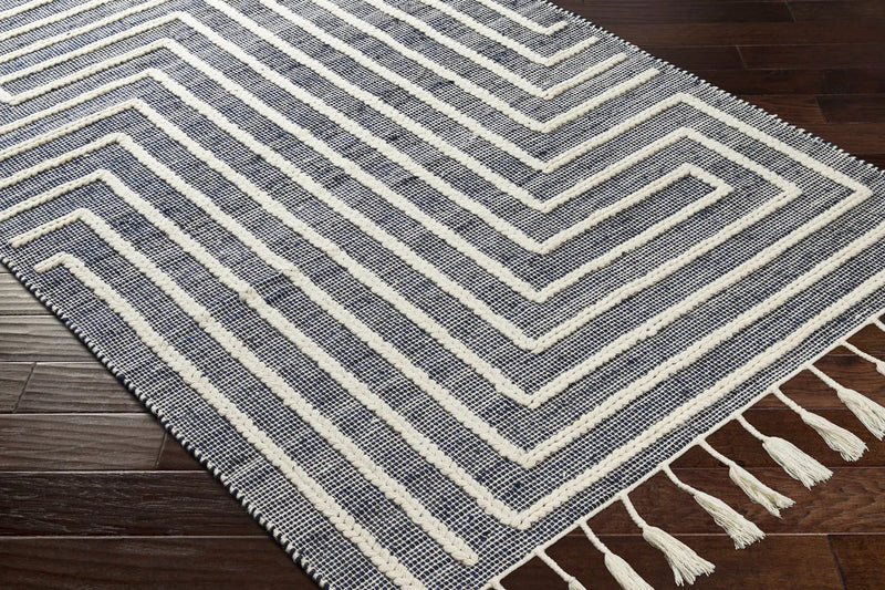 Aditya Tasseled Jute&Wool Carpet - Clearance by Boutique Rugs
