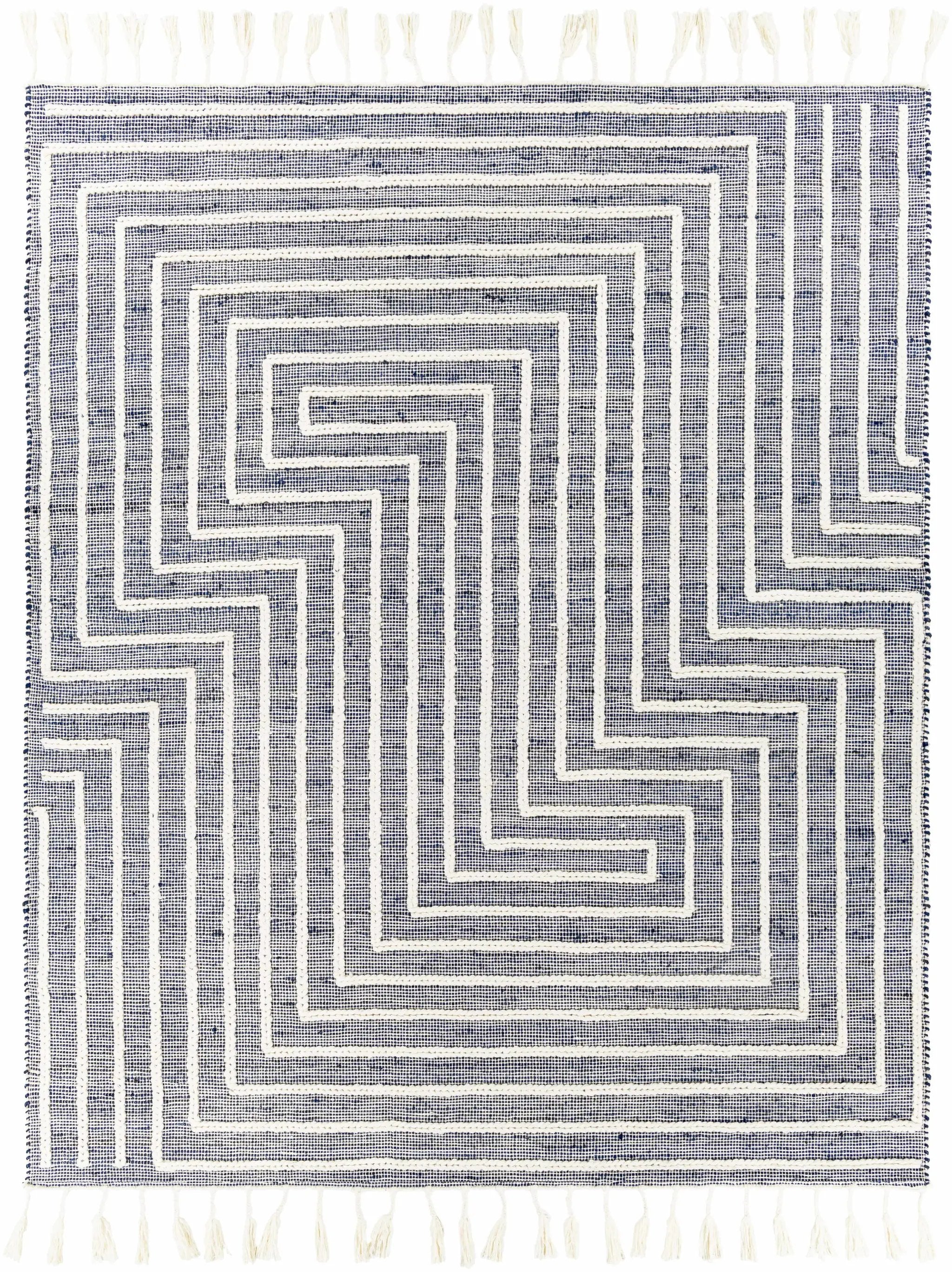 Aditya Tasseled Jute&Wool Carpet - Clearance by Boutique Rugs