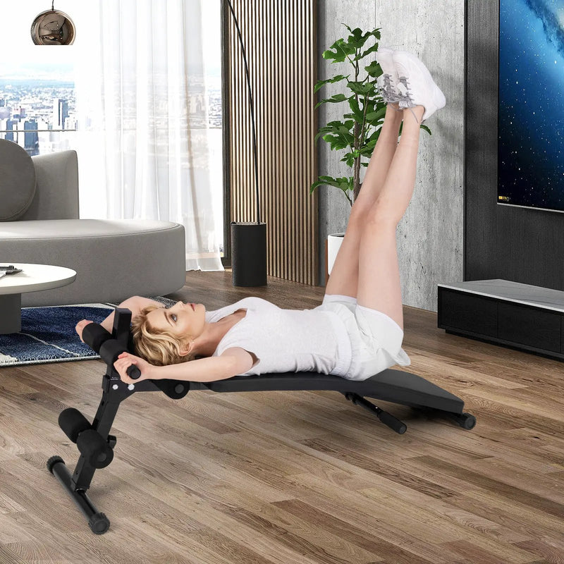 Adjustable Decline Sit Up Bench for Exercise for Home Gym by DirectDeals