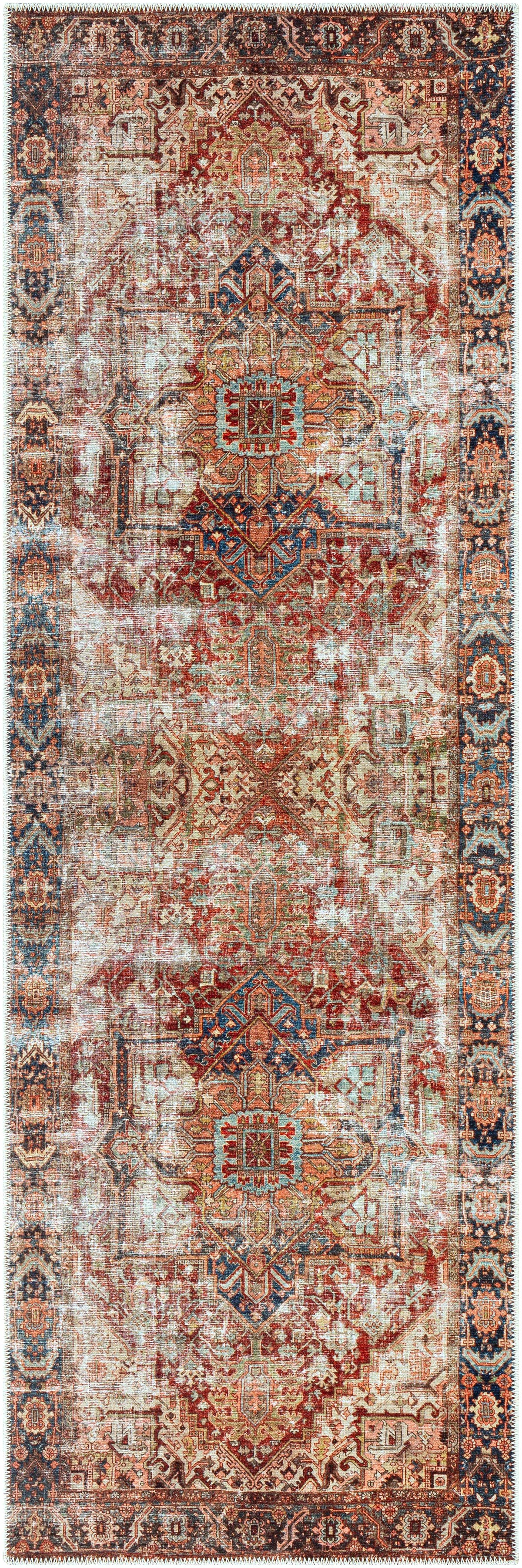 Adtugan Vintage Flat Pile Washable Rug, photo 13 of 13