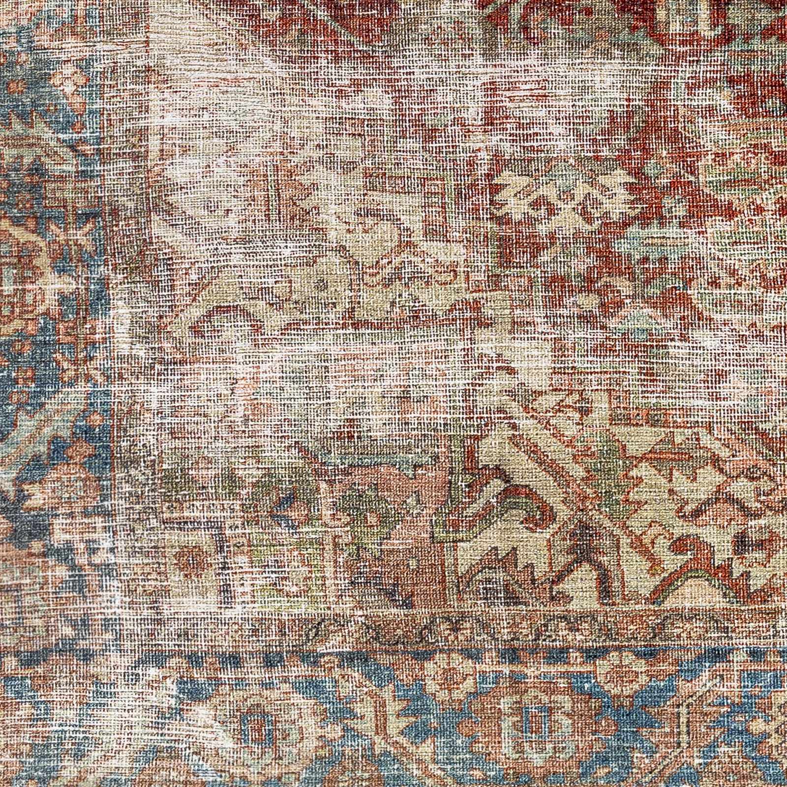 Adtugan Vintage Flat Pile Washable Rug by Boutique Rugs