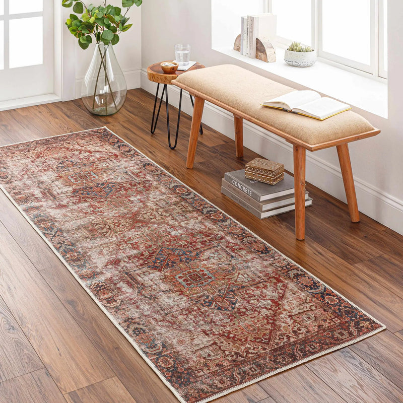 Adtugan Vintage Flat Pile Washable Rug by Boutique Rugs
