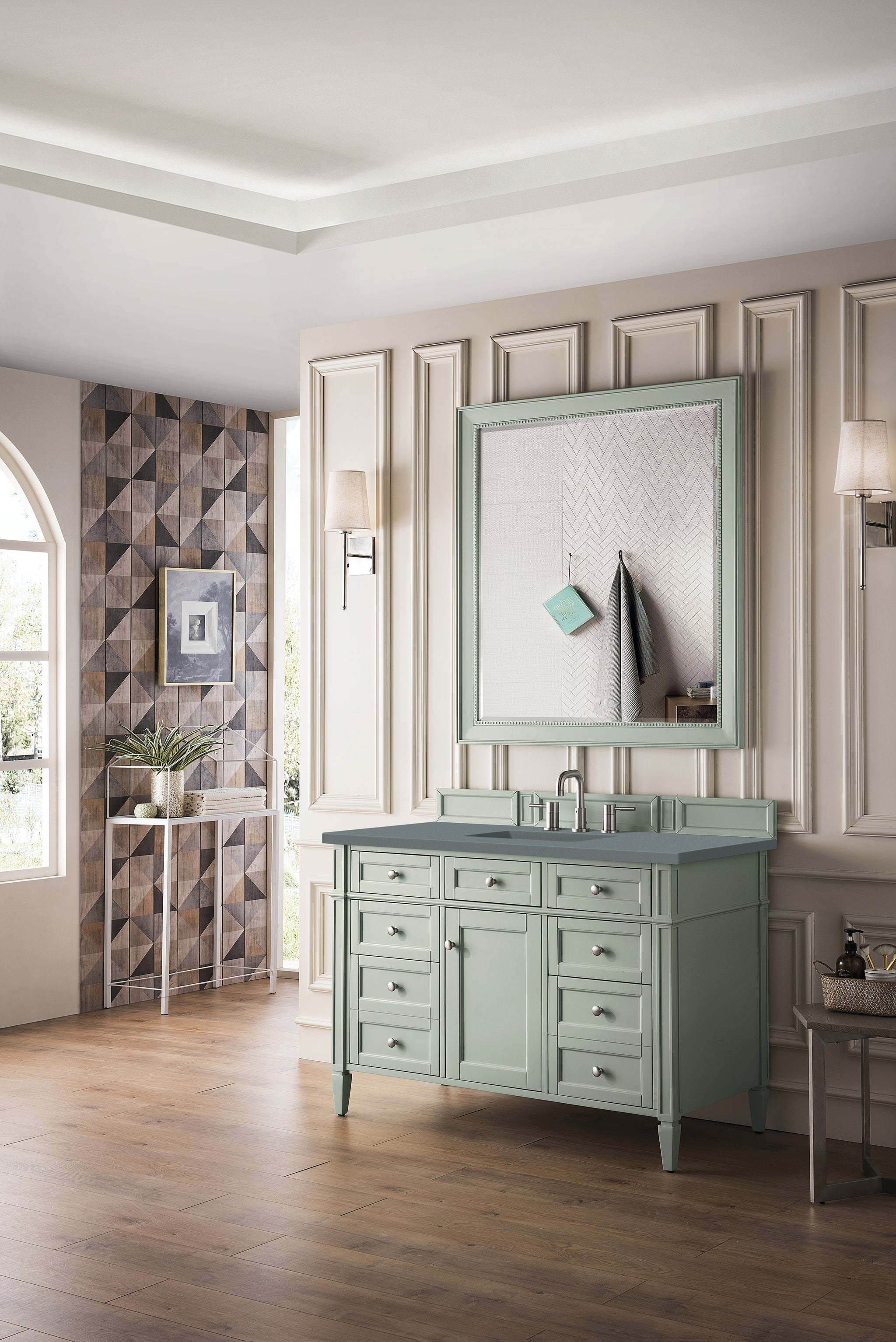 James Martin Brittany 48" Single Bathroom Vanity, Sage Green, view 20