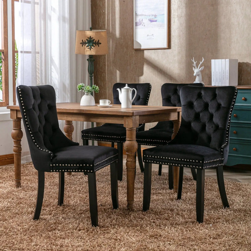 Nikki - High-End Tufted Dining Chair (Set of 2) by HouseOfZazla