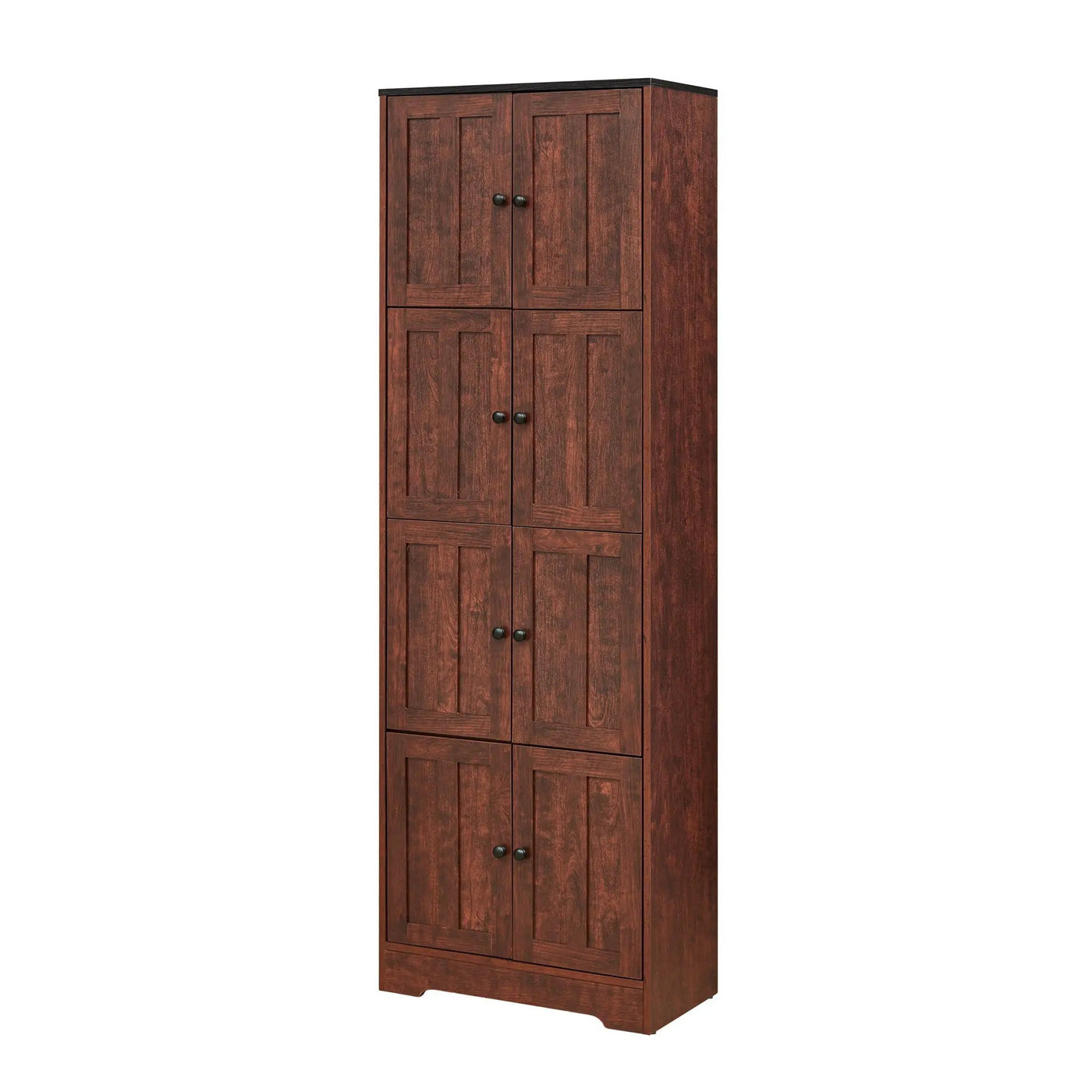 Tall Storage Cabinet With 8 Doors And 4 Shelves, Wall Storage Cabinet For Living Room, Kitchen, Office, Bedroom, Bathroom by Unique Piece Furniture