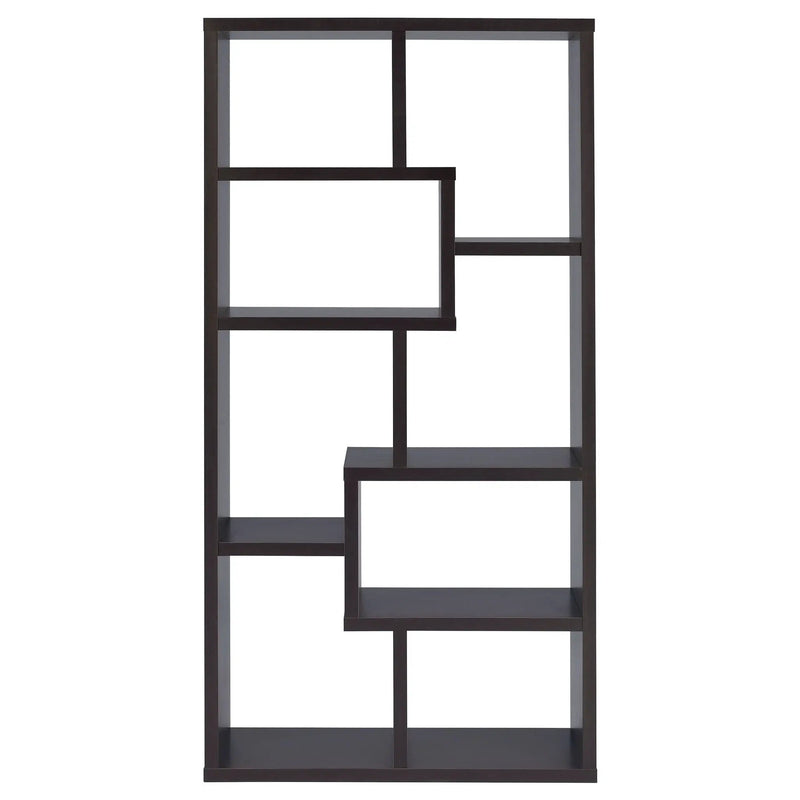 8 Shelf Geometric Bookcase