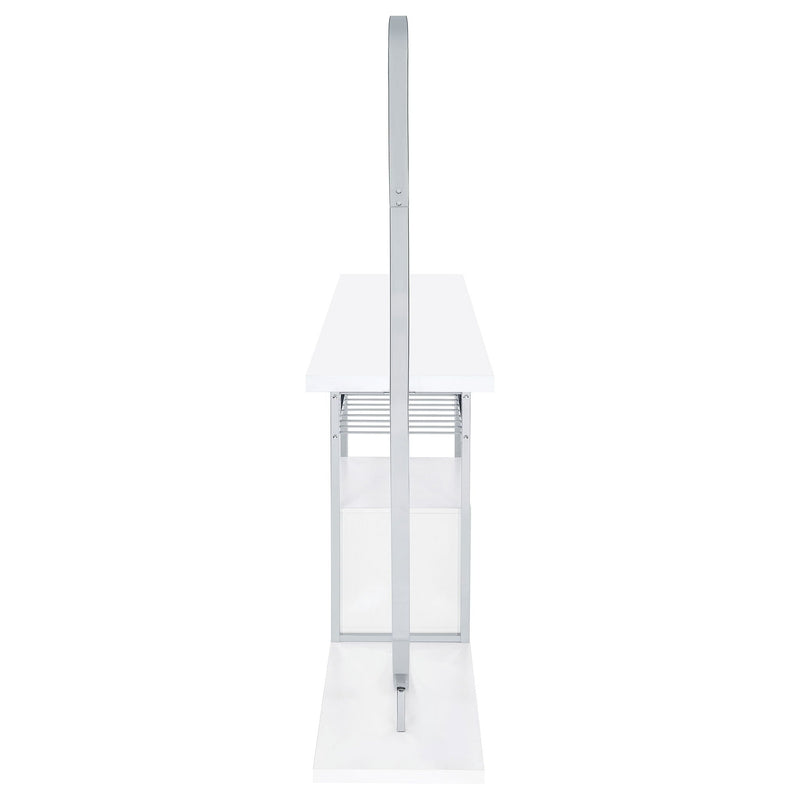Casey - 2 Door Home Bar Storage Bar With Customizable Lighting - White by HouseOfZazla