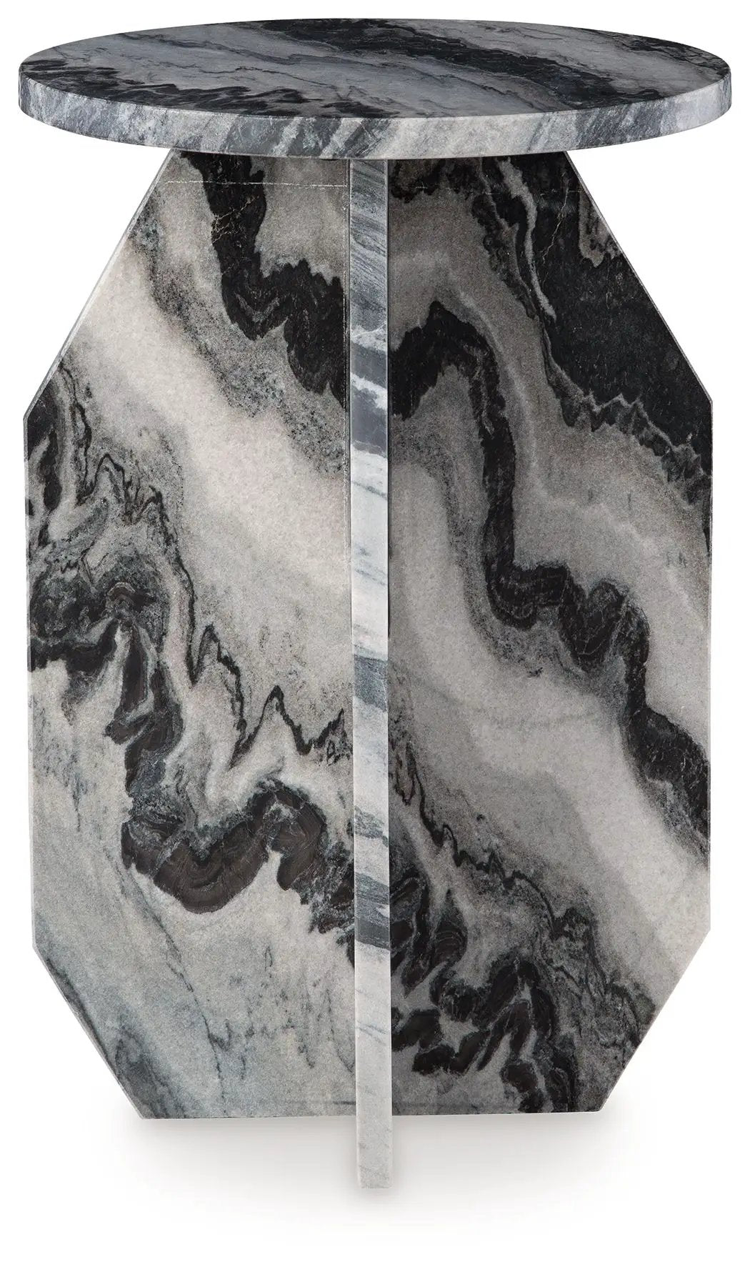 Wrenlane - Accent Table - Black / White / Taupe by Unique Piece Furniture