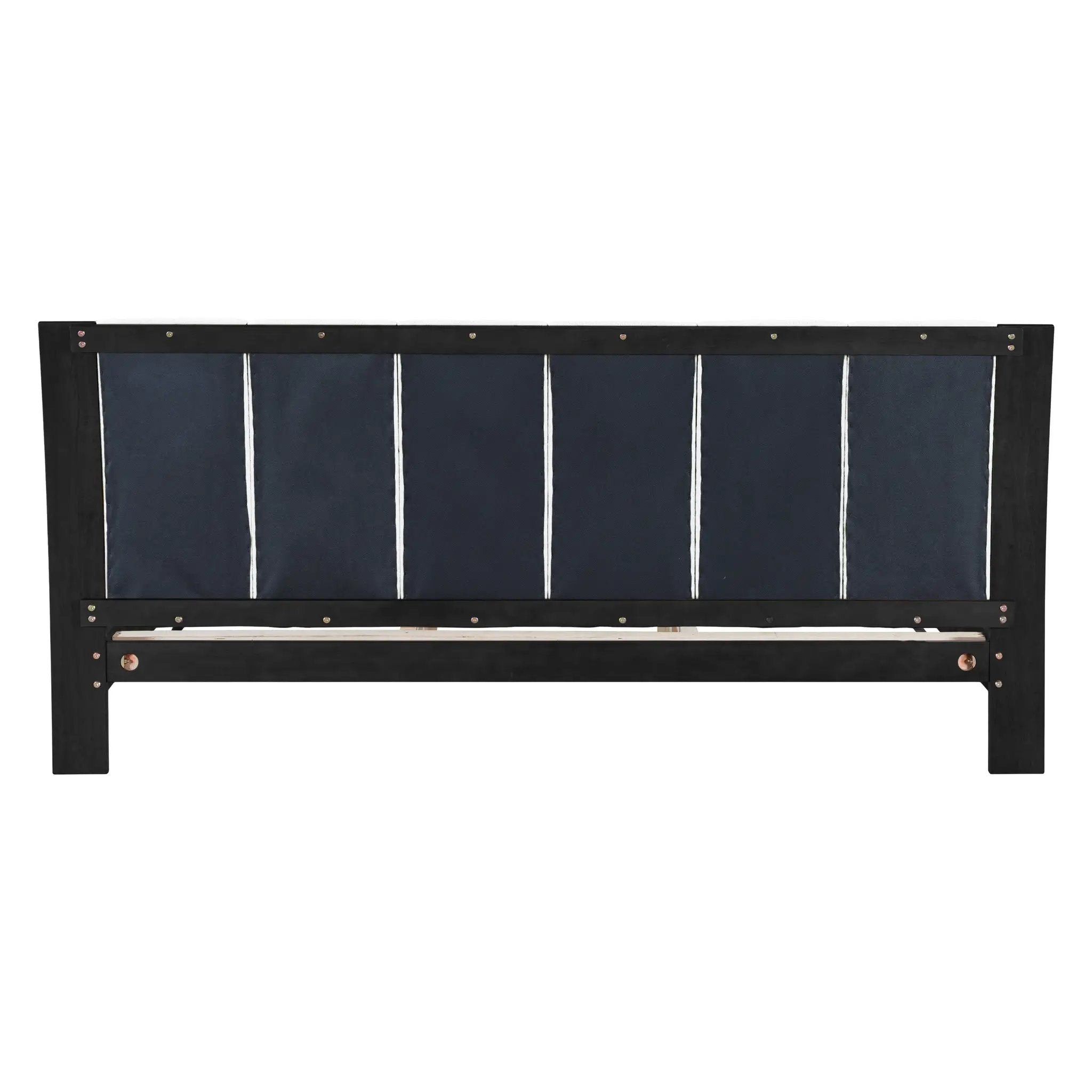 King Size Bed Frame Black and White by HouseOfZazla