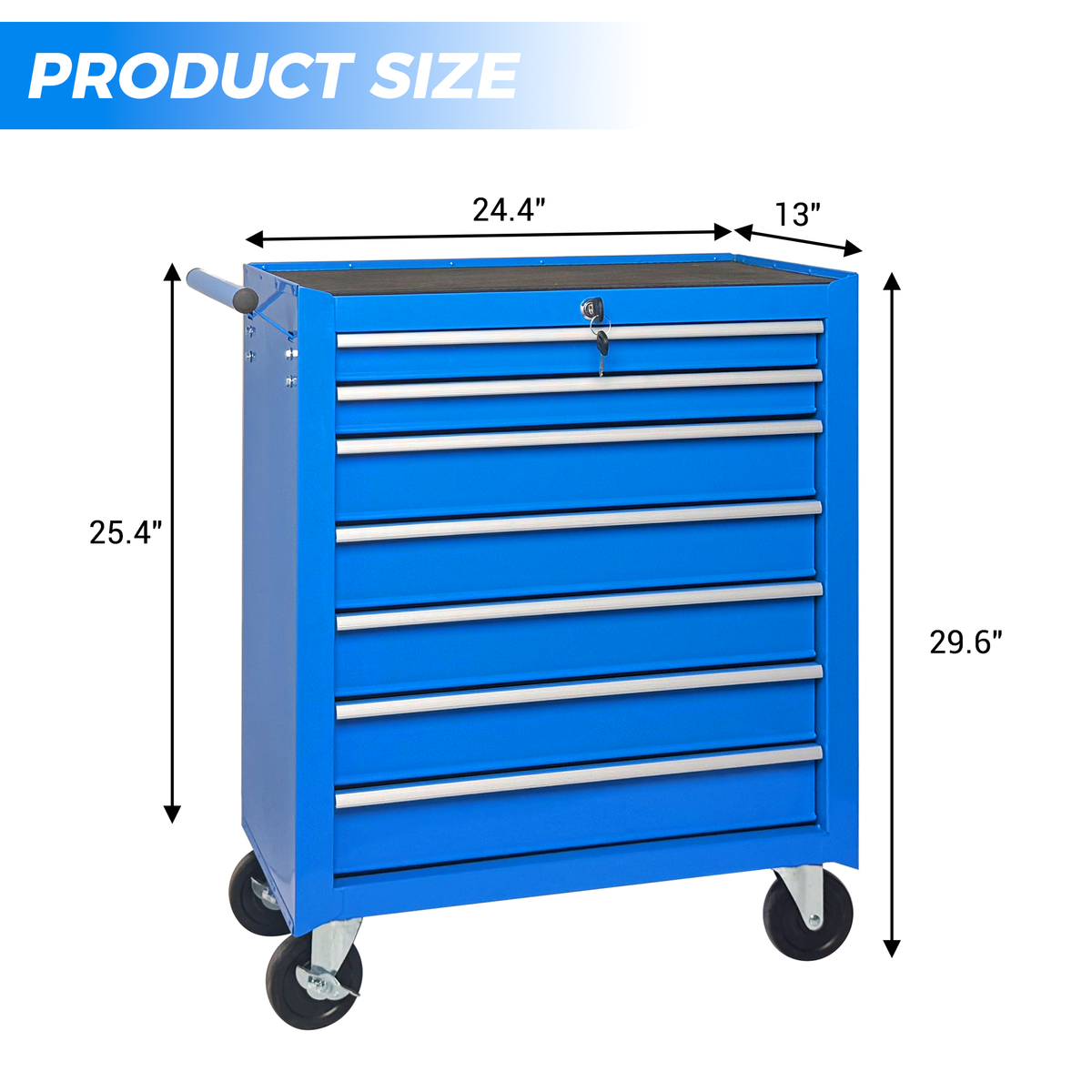 Rolling Tool Chest with 7-Drawer Tool Box by HouseOfZazla