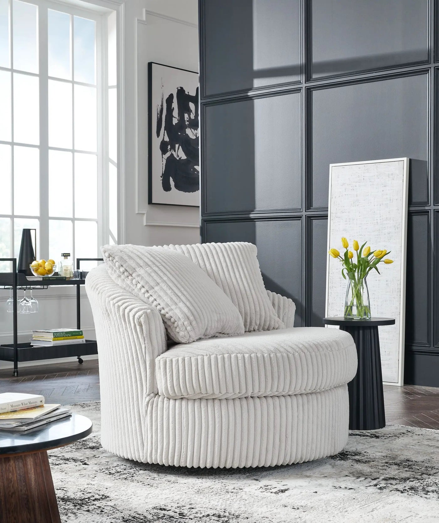 Gramwell - Swivel Chair by Unique Piece Furniture