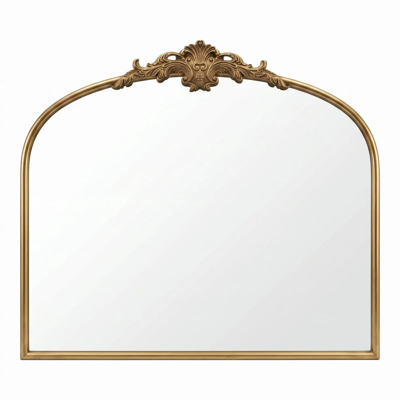 32"x24.4" Baroque Vintage Arched Wall Mirror by HouseOfZazla