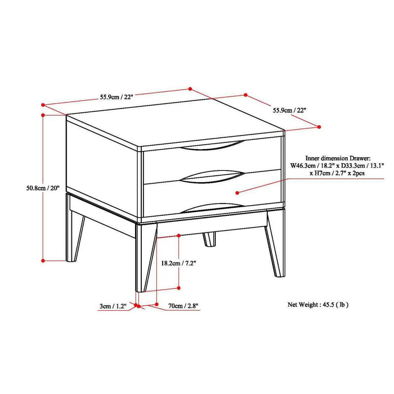 Harper - Handcrafted End Table by Unique Piece Furniture